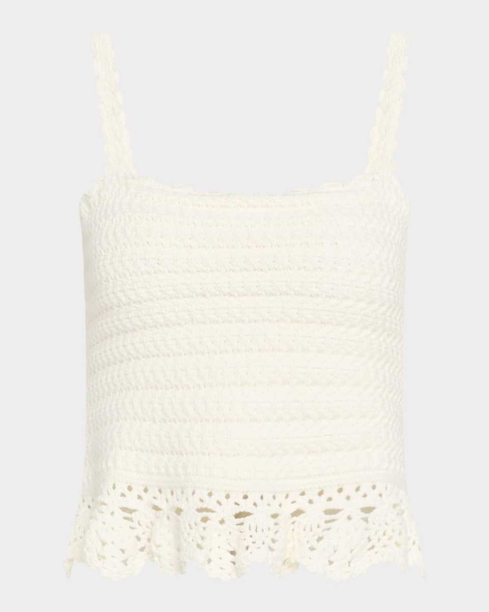 Estefania Crochet Knit Tank Top